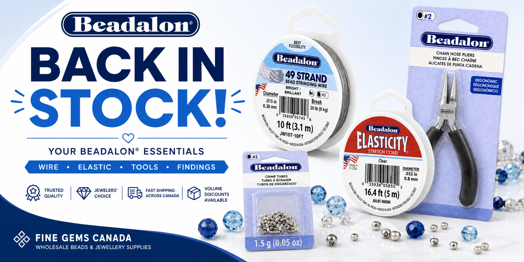 Beadalon Back in Stock