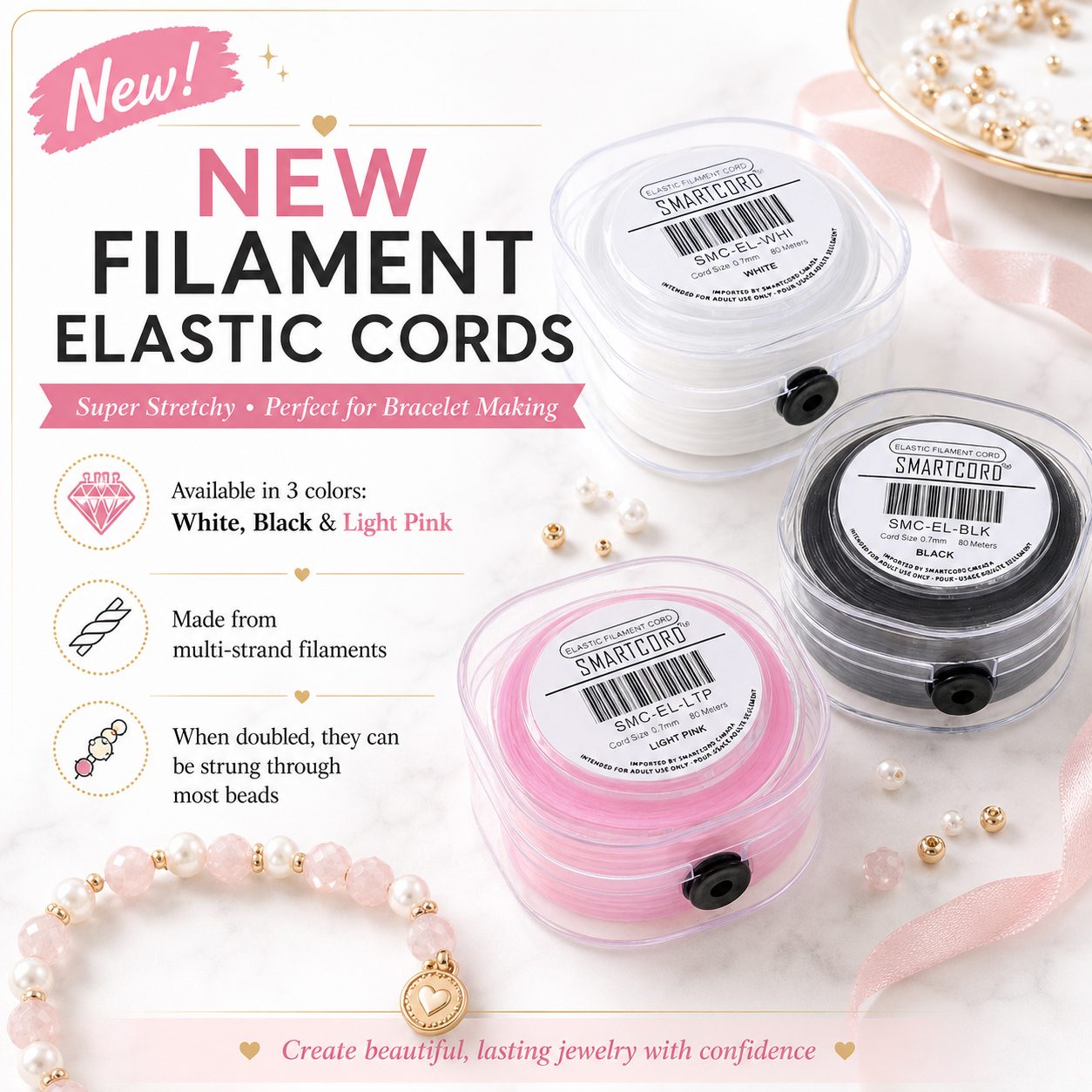 New Filament Elastic Cords