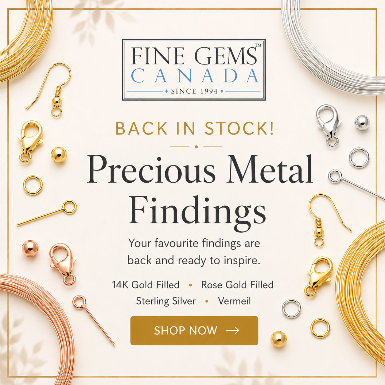 Precious Metals Back in stock
