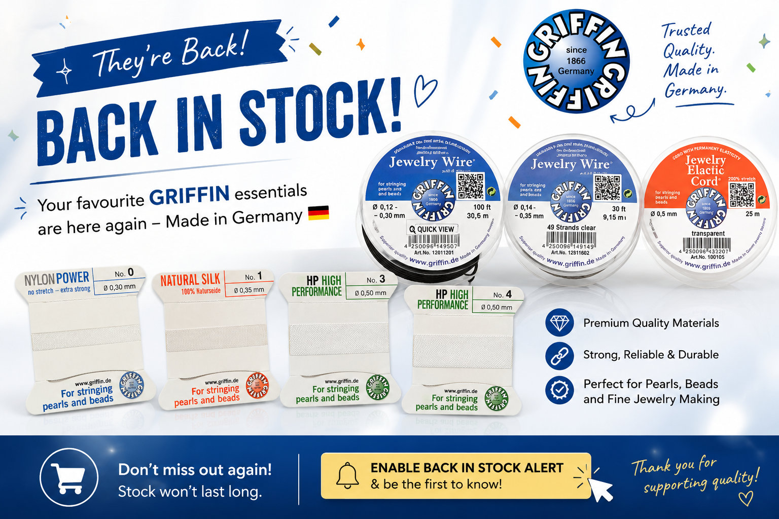 Griffin Restock alert